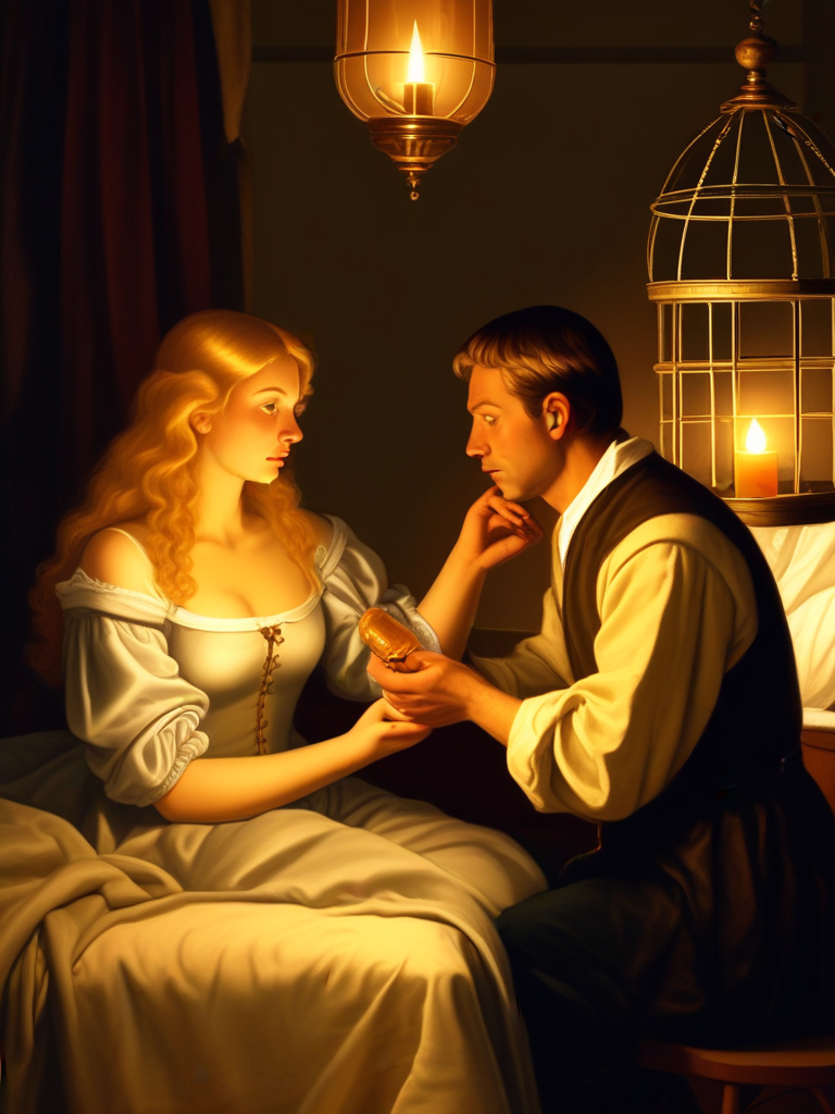 AI-generated chastity image