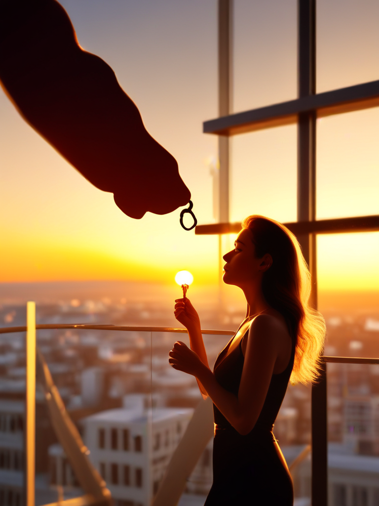 AI-generated chastity image