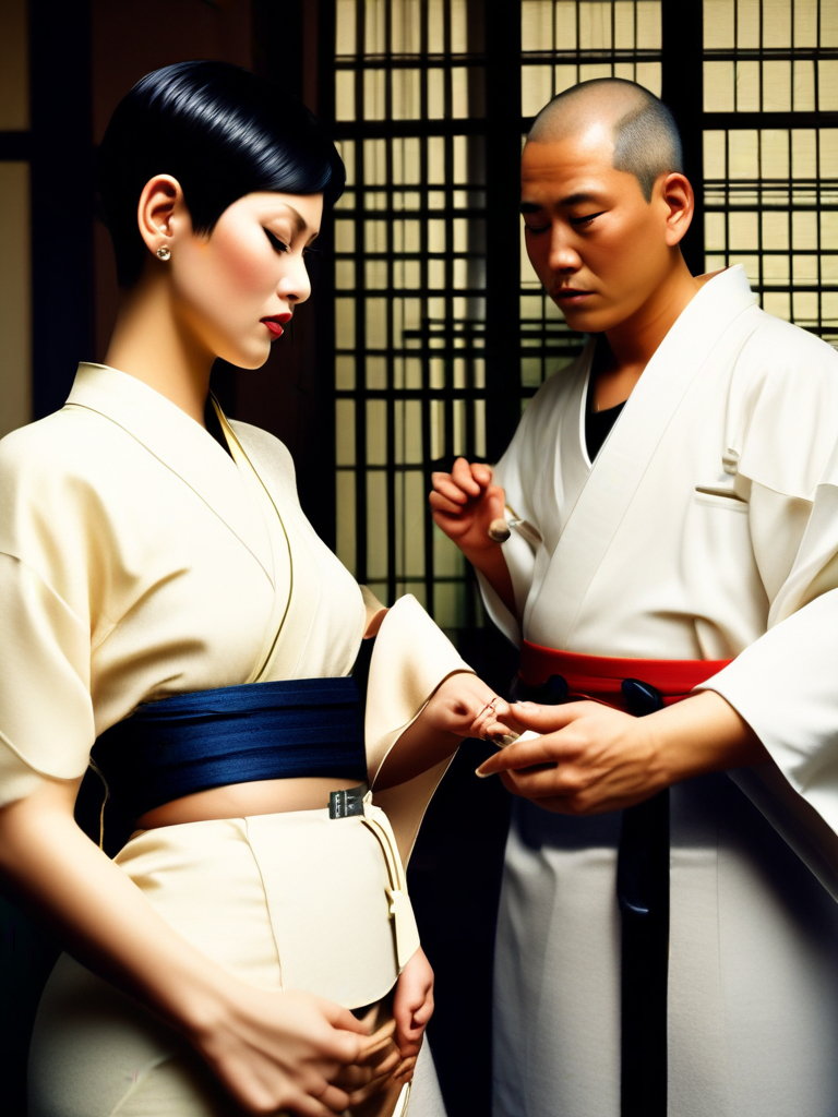 AI-generated chastity image