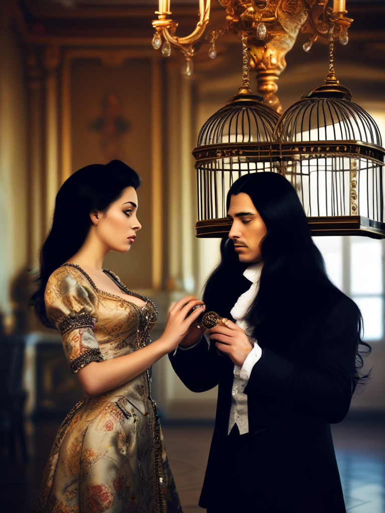 AI-generated chastity image