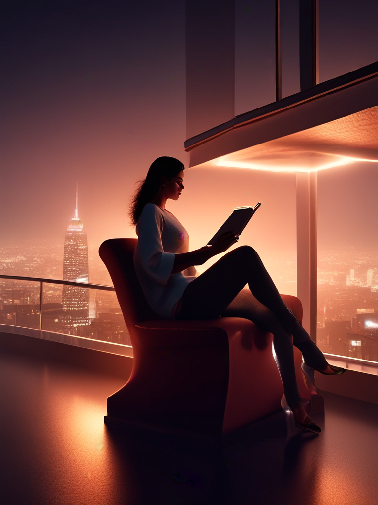 AI-generated femdom image