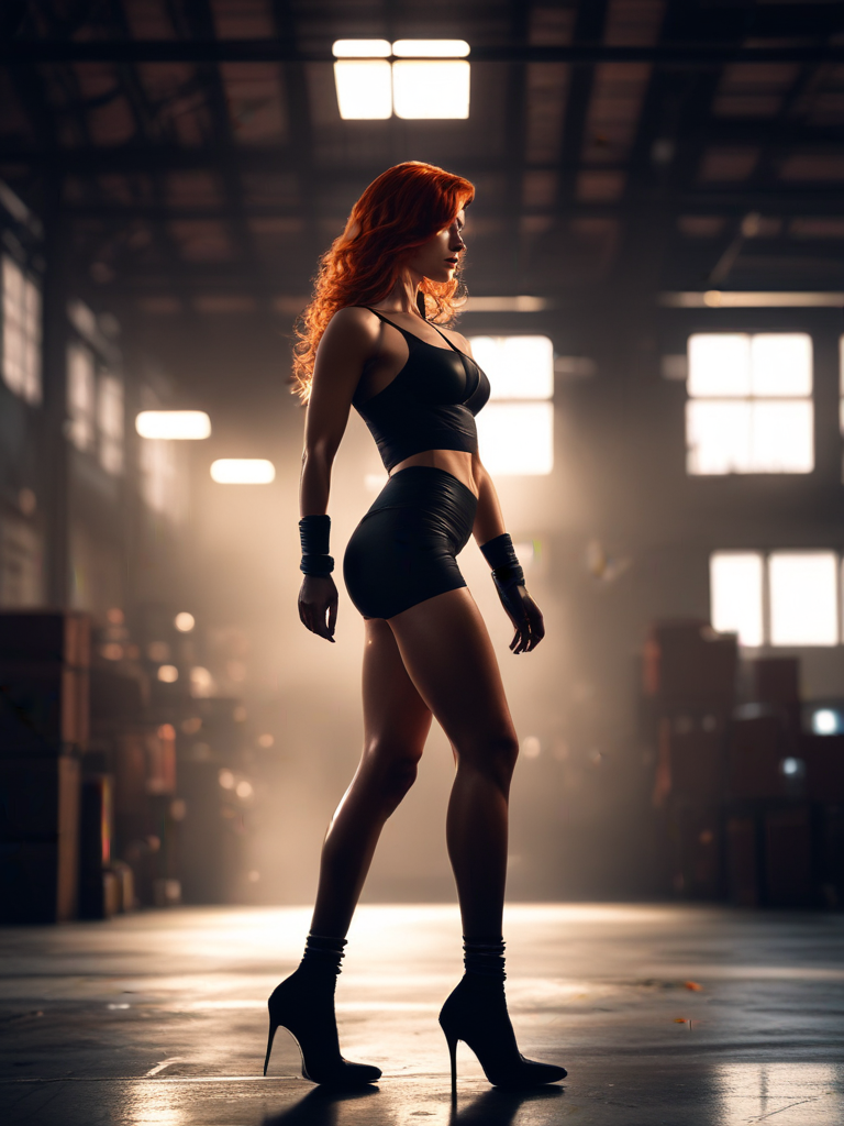 AI-generated femdom image