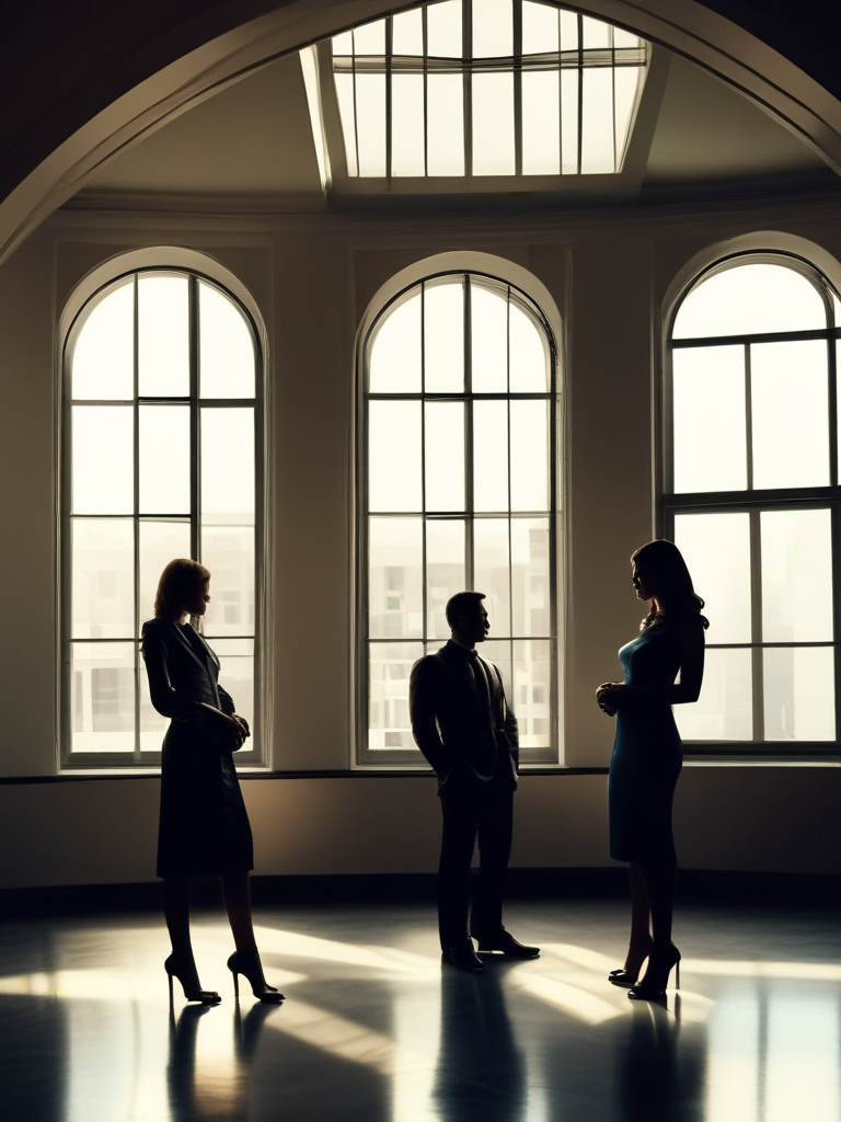 AI-generated femdom image