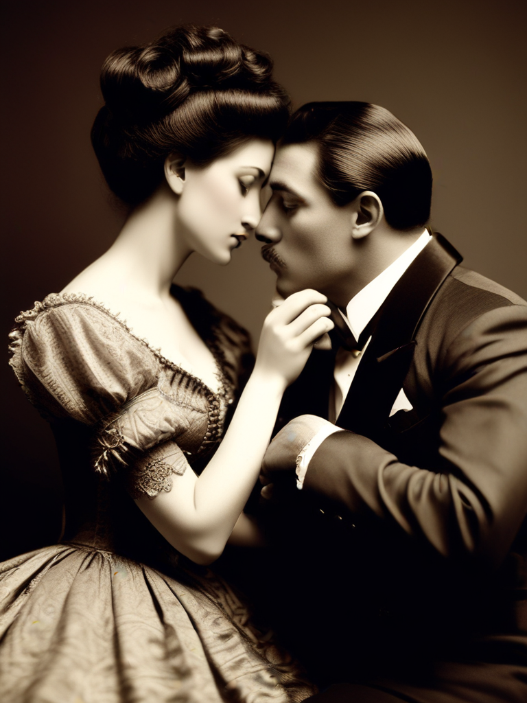 AI-generated femdom image