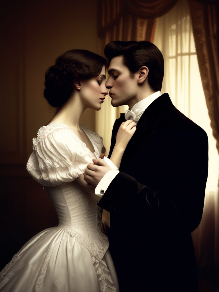 AI-generated femdom image