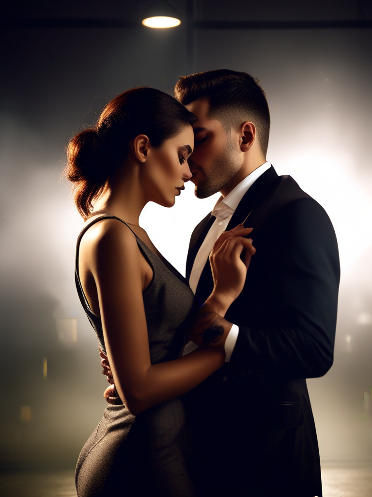 AI-generated femdom image