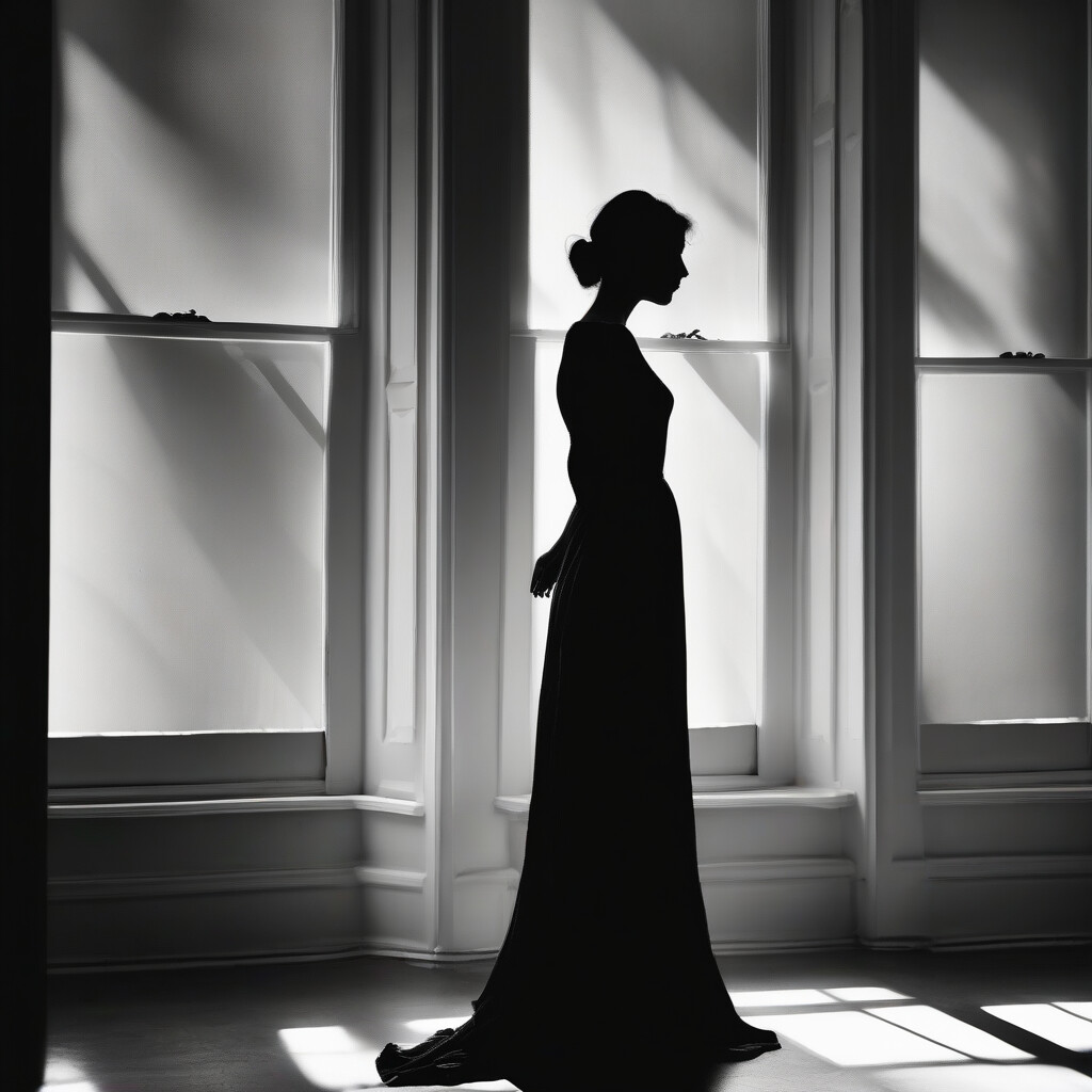 Fine art nude silhouette photography