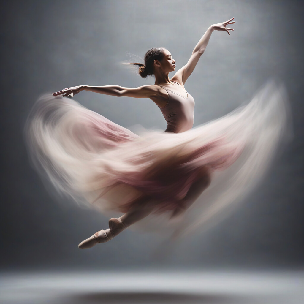 Abstract ballet motion photography