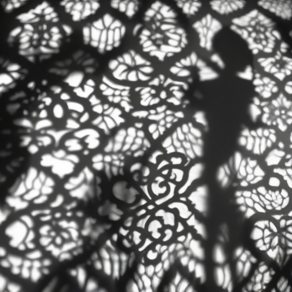 Shadow lace pattern photography