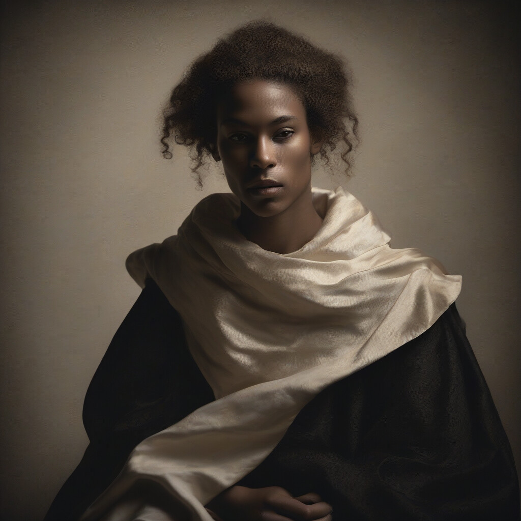 Chiaroscuro fine art portrait