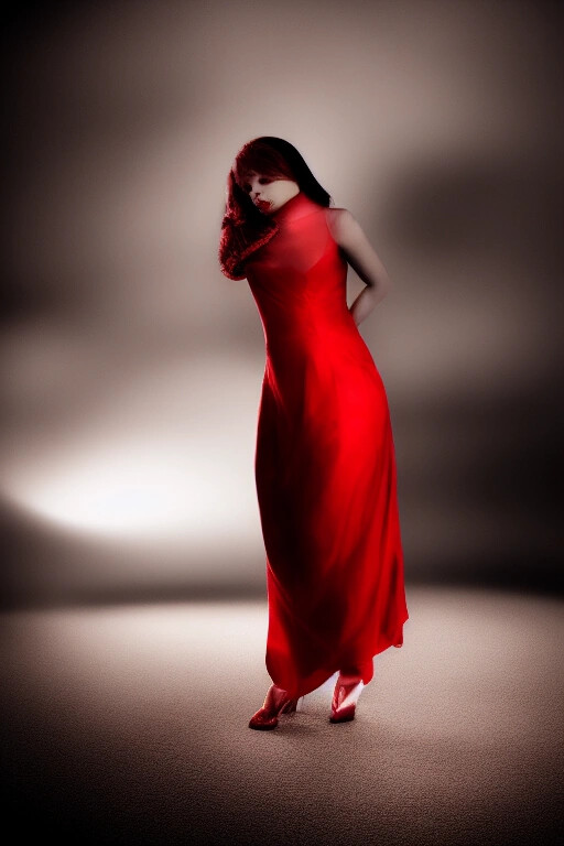 Glamour photography with dramatic lighting