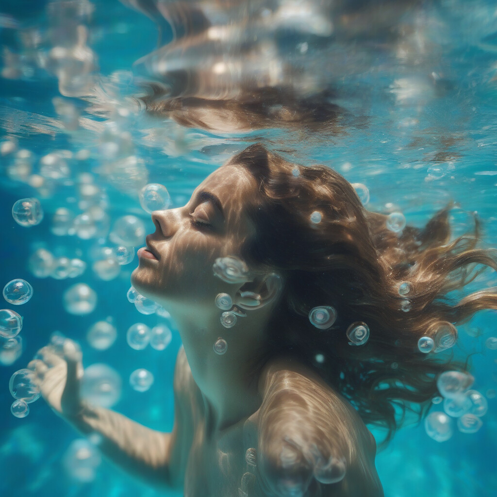 Underwater portrait photography