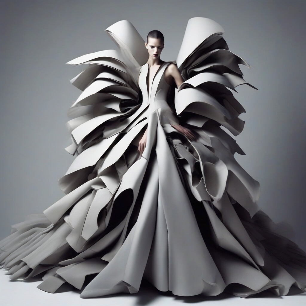Avant-garde haute couture photography