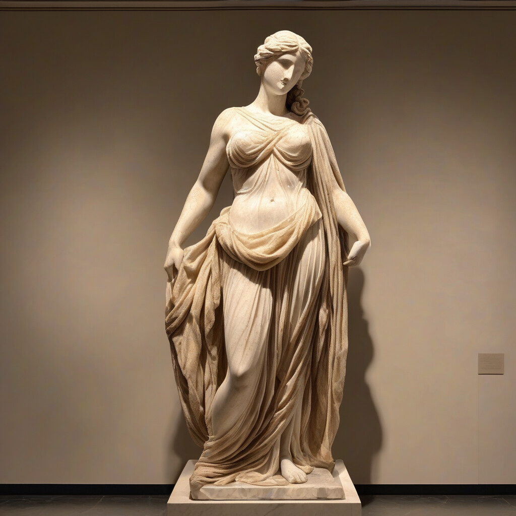 Ancient Greek Aphrodite marble statue