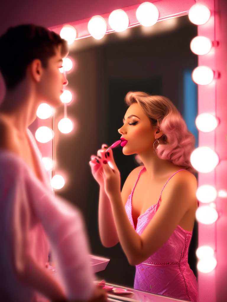 AI-generated sissy image