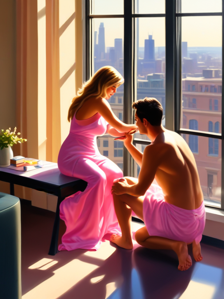 AI-generated sissy image