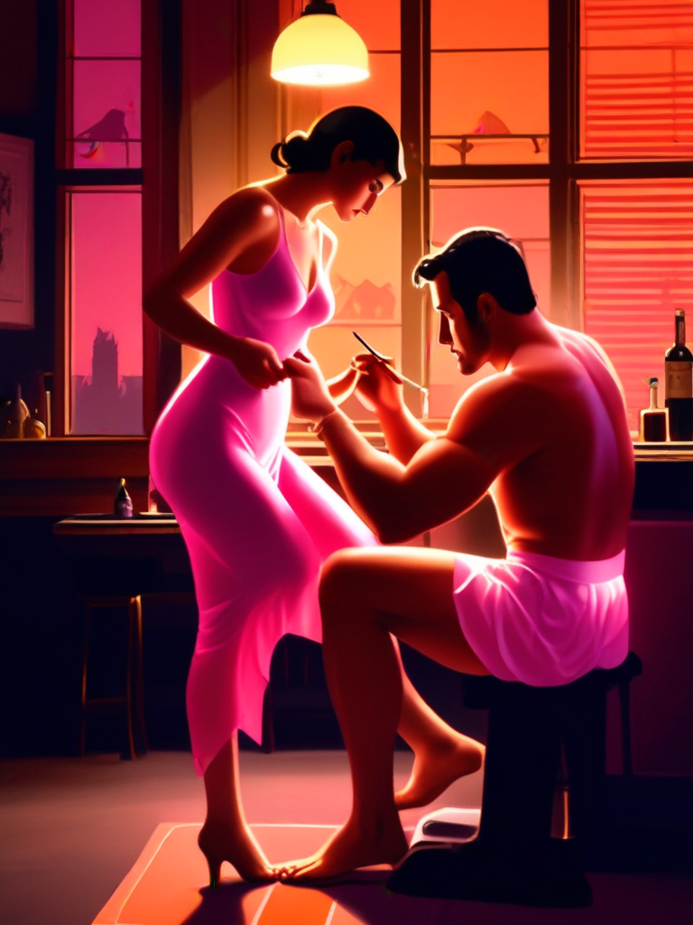 AI-generated sissy image