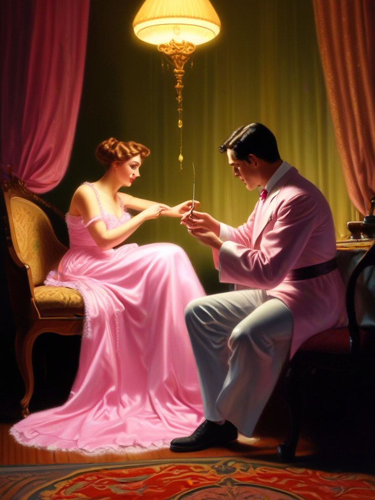 AI-generated sissy image