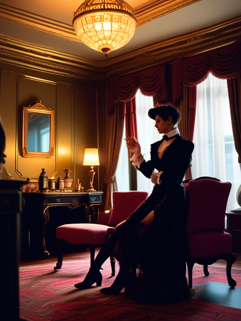 AI-generated sissy image