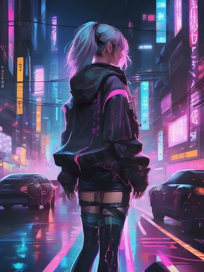 AI-generated anime image