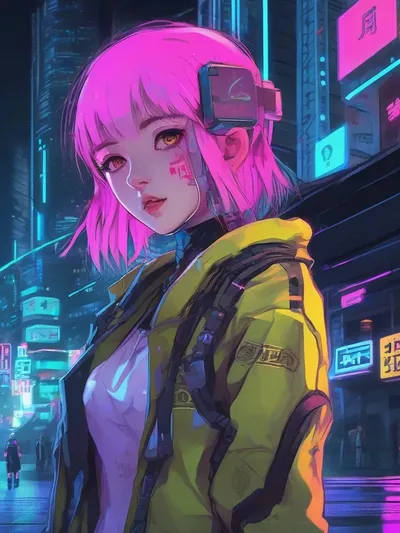 AI-generated anime image