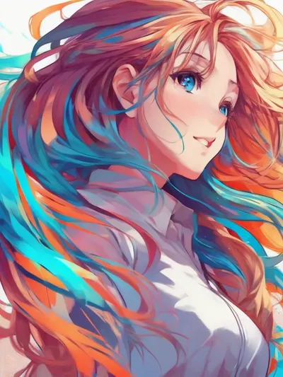 AI-generated anime image