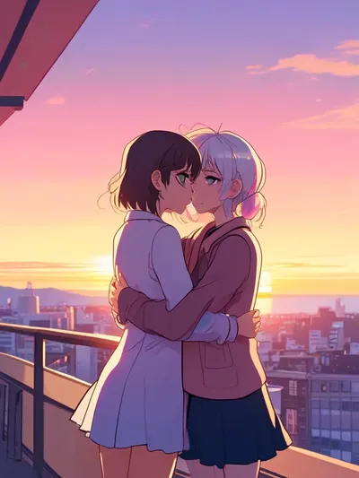 AI-generated anime image