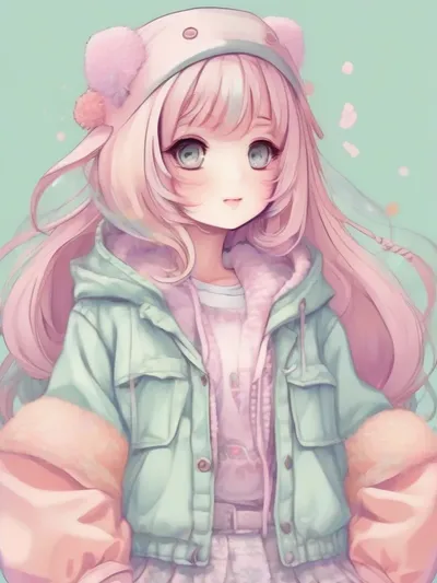 AI-generated anime image