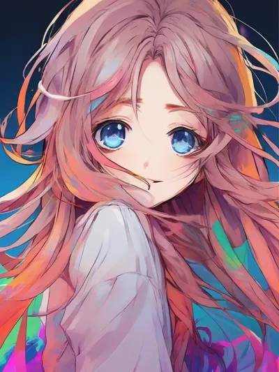 AI-generated anime image