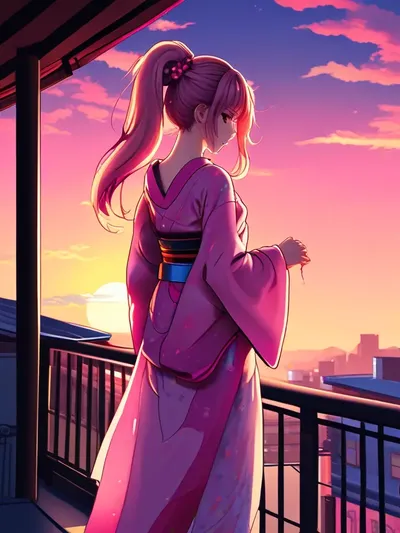 AI-generated anime image