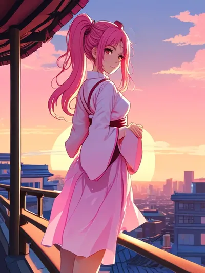 AI-generated anime image