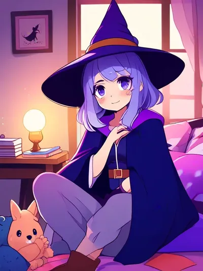 AI-generated anime image