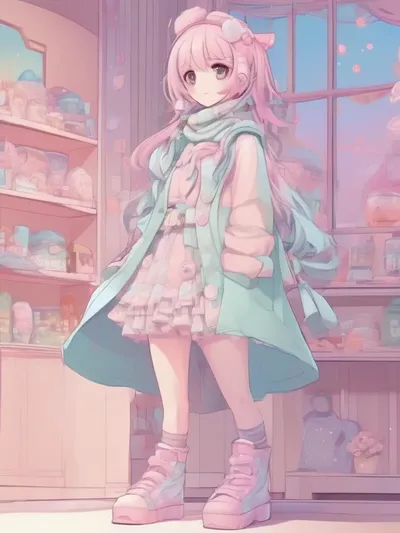 AI-generated anime image