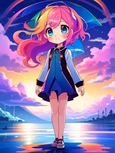 AI-generated anime image