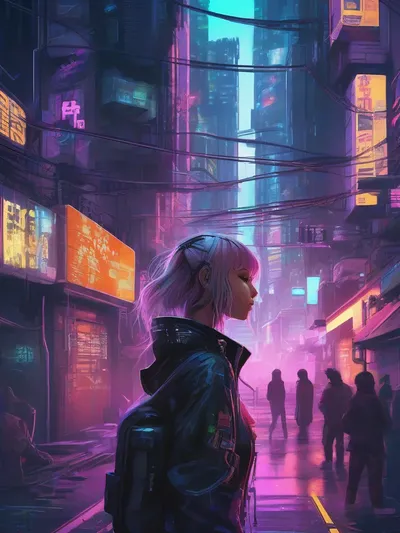 AI-generated anime image