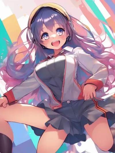 AI-generated anime image