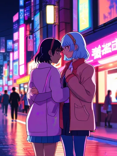 AI-generated anime image