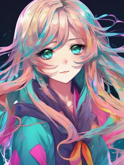 AI-generated anime image