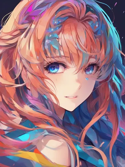 AI-generated anime image
