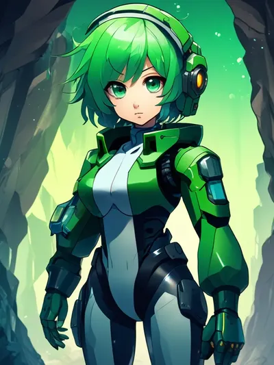 AI-generated anime image