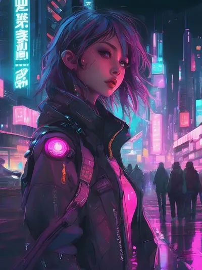 AI-generated anime image