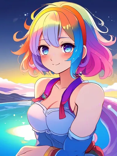 AI-generated anime image