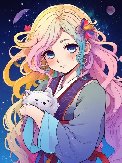 AI-generated anime image