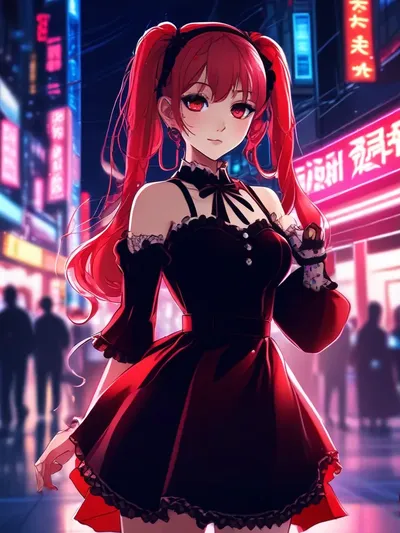 AI-generated anime image