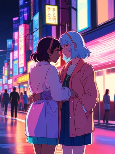 AI-generated anime image