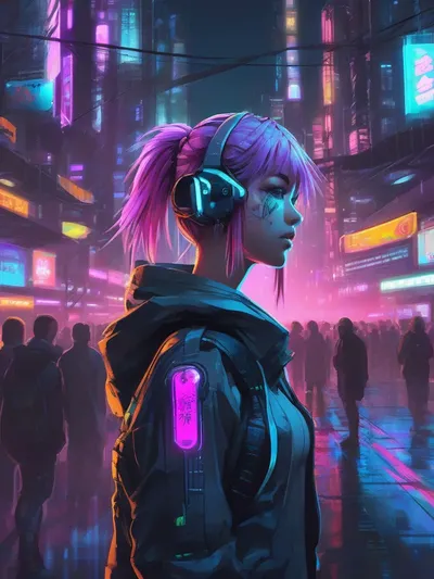 AI-generated anime image