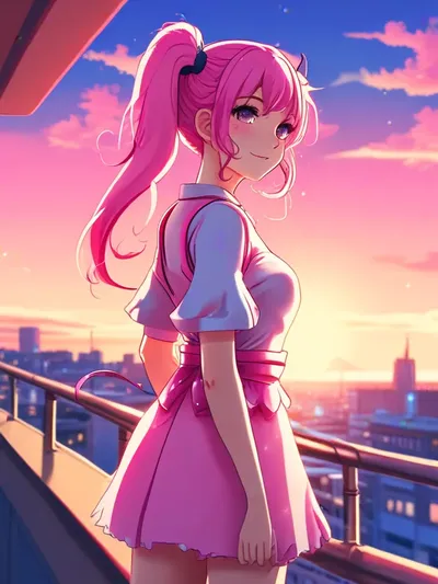 AI-generated anime image