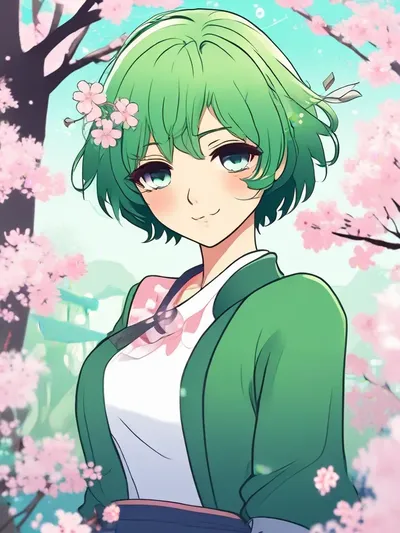AI-generated anime image