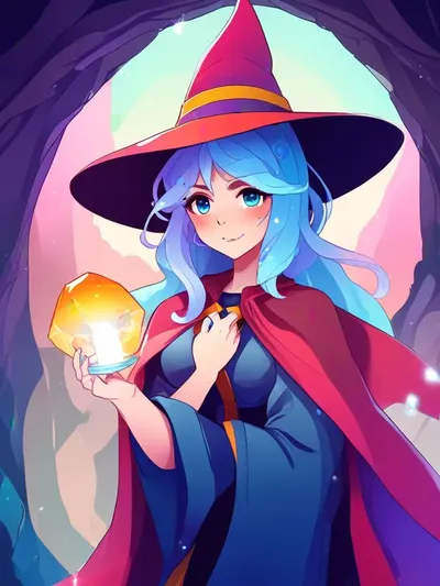 AI-generated anime image