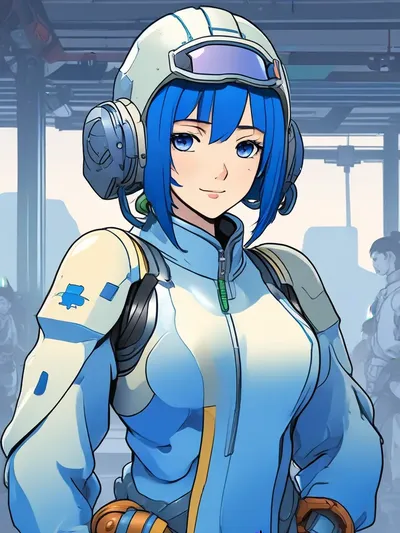 AI-generated anime image